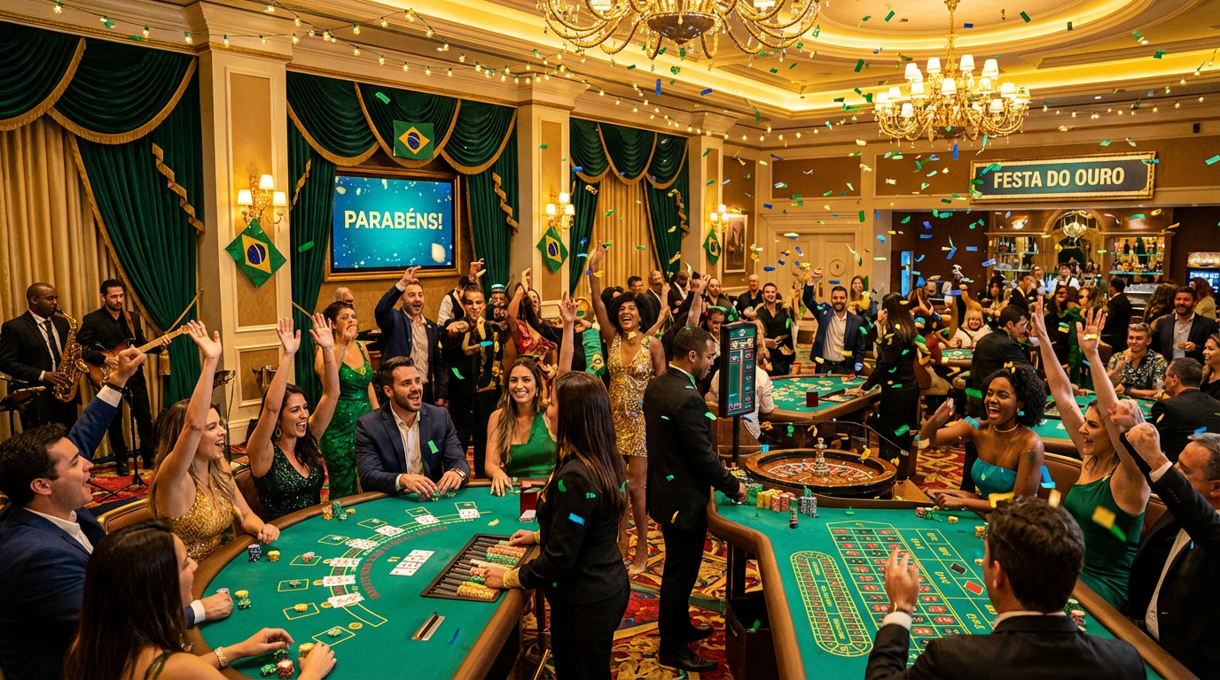 7359bet Cassino Online VIP - Celebração de grandes vitórias com jogadores brasileiros